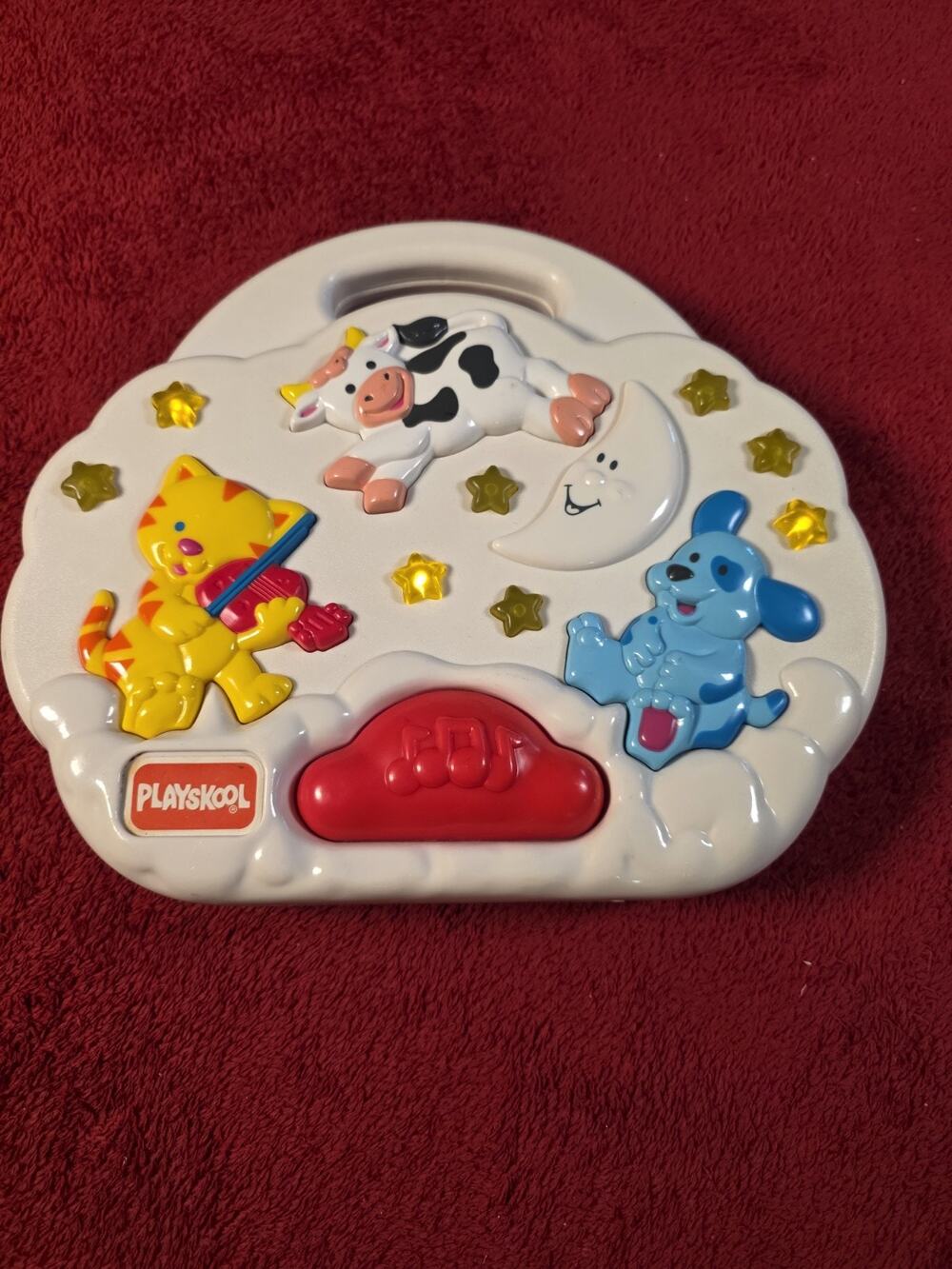 WORKING Vintage 1993 Playskool Twinkle Time Nursery Rhymes musical crib toy